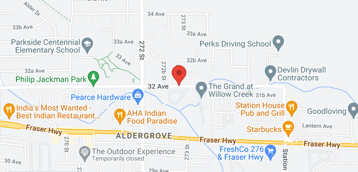 map of 118 27358 32 AVENUE